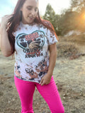 Grundy County Auction Cowhide bleached shirt